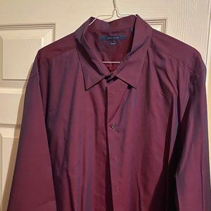 Perry Ellis (iridescent) Wine Colored Button Down